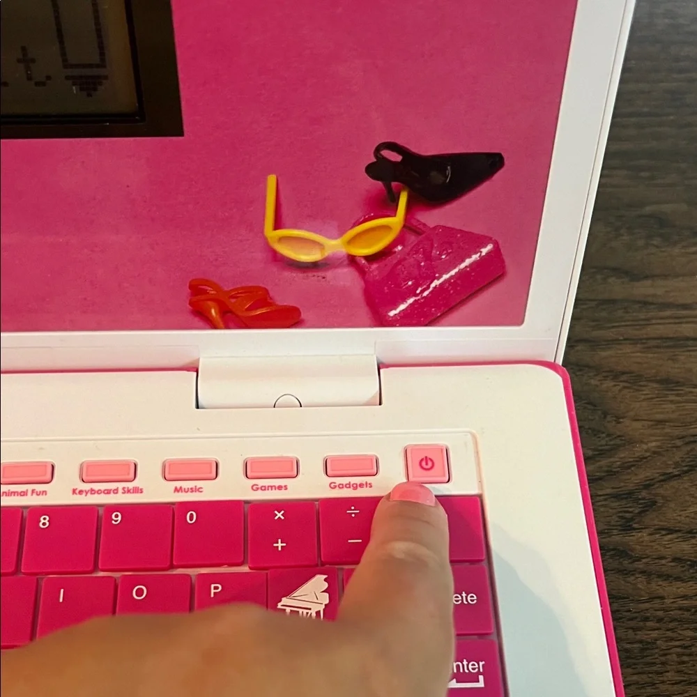 Vintage Barbie Pink Bow Laptop